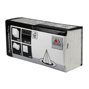 Fasana serviettes blanches deux couches