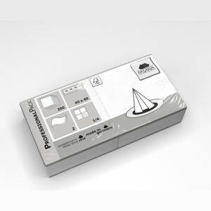 Fasana serviettes deux couches blanches